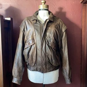 VTG Gorgeous Brown Leather Jacket